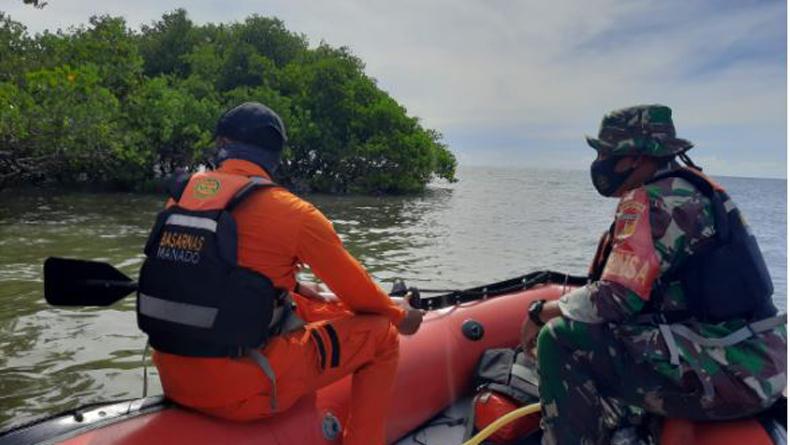 Nelayan Hilang di Perairan Siau, Basarnas Temukan Perahu dan Sepatu Korban
