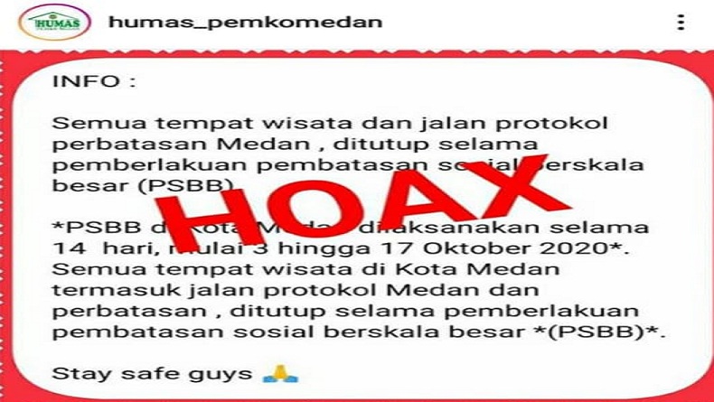 Beredar Pesan Berantai Kota Medan PSBB Mulai Besok, Pemko Medan: Hoaks