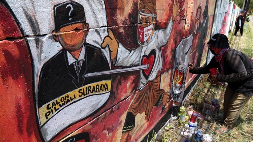 Ajak Partisipasi Masyarakat pada Pilkada, KPU Surabaya Gelar Lomba Mural - Bagian 4
