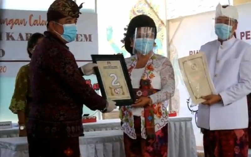 Sempat Tertunda Covid-19, Mas Sumatri-Sukarena Gencar Kampanye di Karangasem