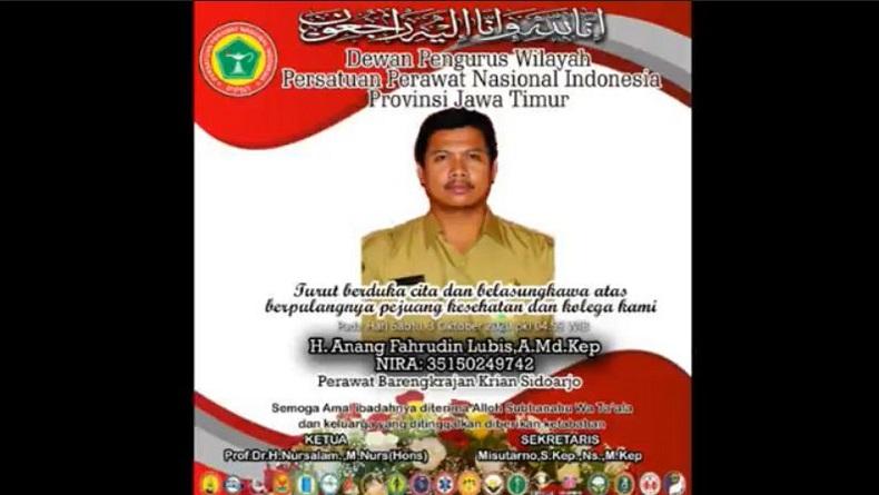 Perawat Puskesmas di Sidoarjo Meninggal, Sempat Dirawat Intensif 11 Hari