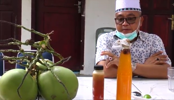 Sembuh dari Corona, Ini Racikan Air Kelapa Bupati Aceh Barat Ramli MS