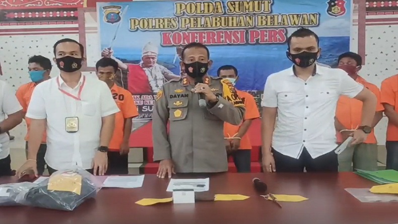 Polres Pelabuhan Belawan Gelar Operasi Kancil Toba 2020, 14 Pelaku Curanmor Ditangkap