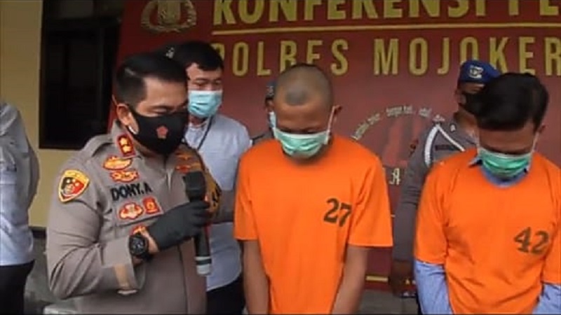 Polres Mojokerto Tangkap 2 Muncikari Jaringan Prostitusi Online di Bawah Umur