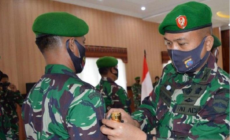38 Prajurit Kodim 0212 Tapsel Naik Pangkat, Dandim: Tetap Loyal dan Berdedikasi