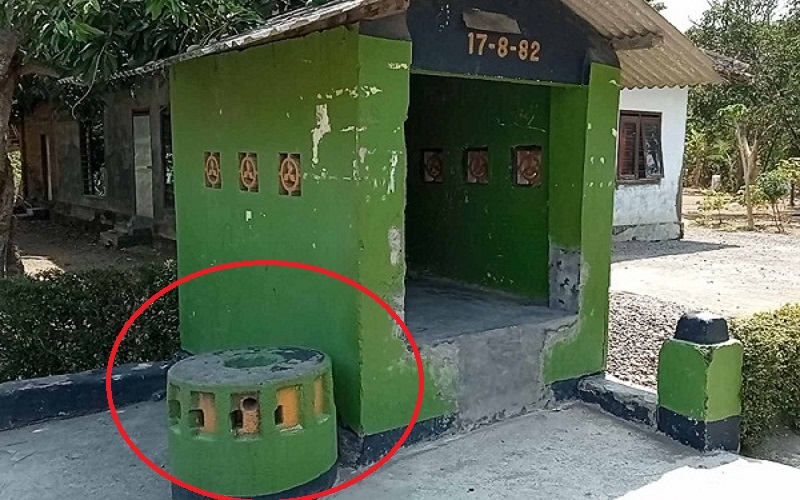 Jadi Barang Langka, Watu Giling di Sragen Jadi Hiasan Pos Kamling