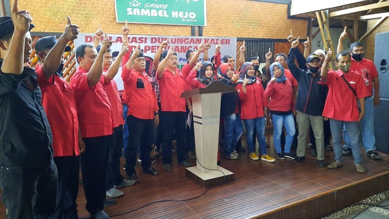 Tolak Calon PDIP, Puluhan Mantan Pengurus PAC Dukung Azis-Haris di Pilkada Tasikmalaya