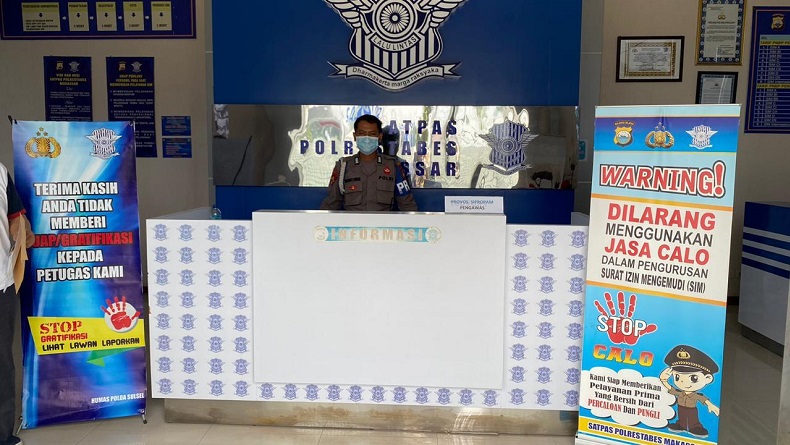 Hindari Calo, Biaya Bikin SIM Langsung di Polrestabes Makassar Lebih Terjangkau