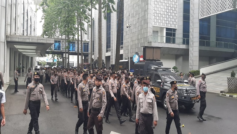 Sehari Pascademo Ricuh di Medan, Polisi Jaga Ketat Gedung DPRD Sumut