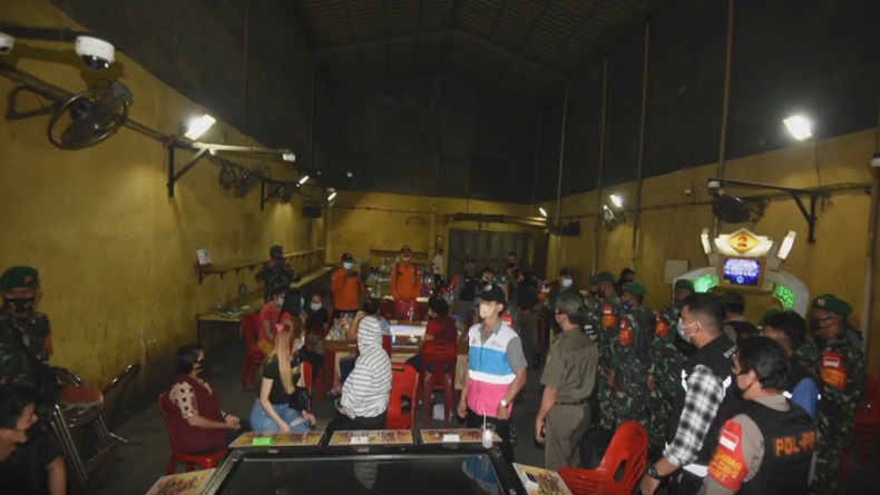 Satgas Covid-19 Mebidang Gerebek Lokasi Perjudian saat Razia Masker di Deliserdang