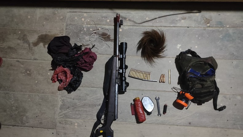 KKSB Serang Bandara Bilorai Intan Jaya, TNI Temukan Senpi usai Kontak Tembak