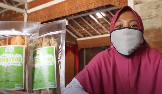 Pandemi Covid, Warga Blora Buat Keripik Gedebok Pisang Hingga Tembus Jepang