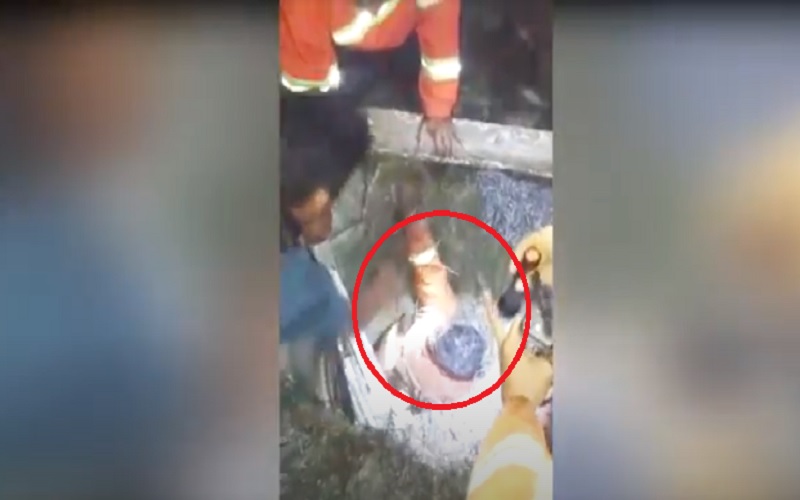 Padamkan Api, Petugas Damkar Gresik Terperosok ke Sumur