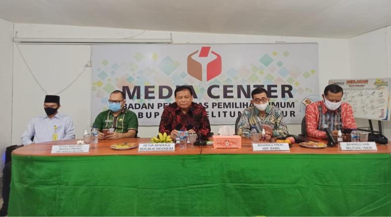 Ketua Bawaslu RI Cek Kesiapan Pengawasan Pilkada Belitung Timur