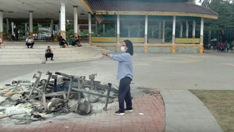 Massa Tolak UU Omnibus Law Cipta Kerja Rusak Fasilitas Umum, Pemko Medan Rugi Ratusan Juta