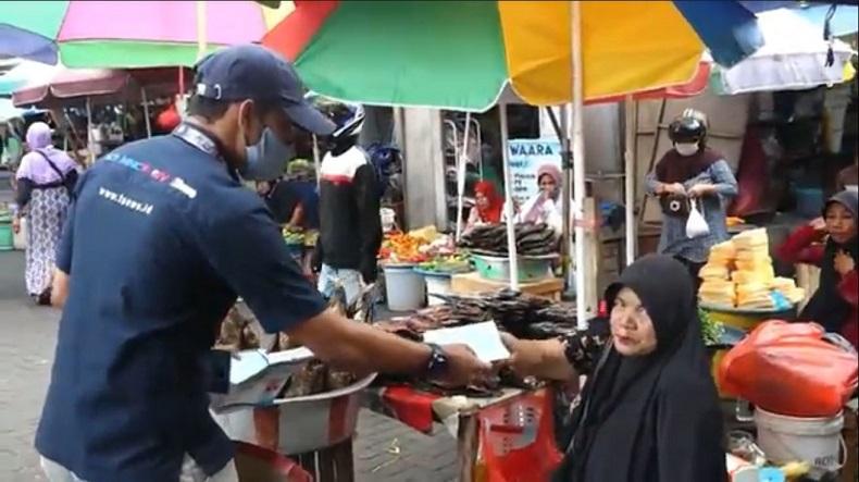 Tekan Penyebaran Covid-19, Jurnalis Televisi di Ternate Bagi 1.000 Masker Gratis