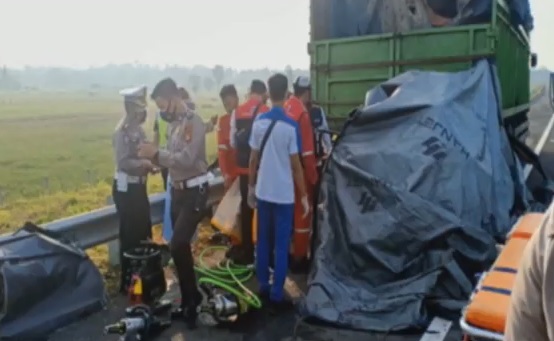 Kecelakaan Maut di Tol Trans Sumatera Kayuagung-Palembang, 4 Orang Tewas