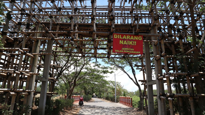 Jembatan Bambu Senilai Rp1,2 M Terbengkalai di Ekowisata Mangrove Surabaya - Bagian 5