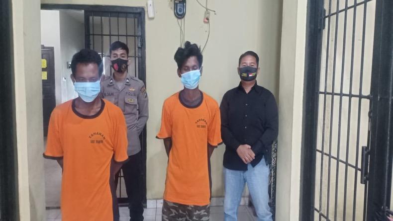 Satreskrim Polres Bangka Barat Amankan 2 Penambang Ilegal di Kaki Gunung Menumbing