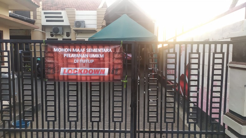 Pemohon Banpres UMKM Positif Covid–19, Kantor DKUPP Kota Probolinggo Lockdown