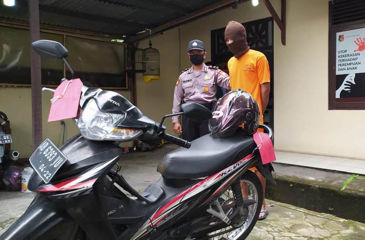 title Gelapkan Motor Teman untuk Jualan Sayur, Pria Asal Pati Ditangkap Polisi di Sleman Gelapkan Motor Teman untuk Jualan Sayur, Pria Asal Pati Ditangkap Polisi di Sleman