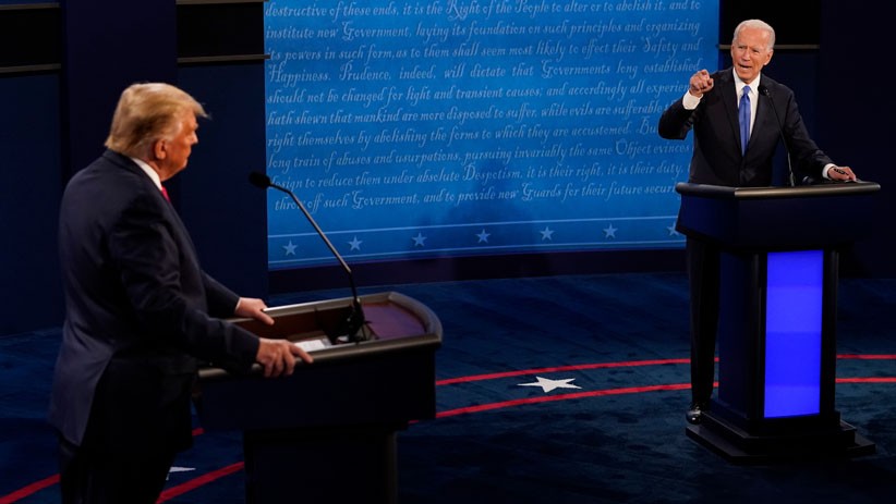 Momen Donald Trump dan Joe Biden saat Debat Terakhir Calon Presiden AS - Bagian 4