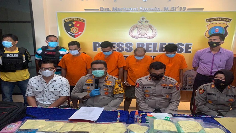 4 Kurir Narkoba Jaringan Internasional Ditangkap, Polisi Amankan 6Kg Sabu