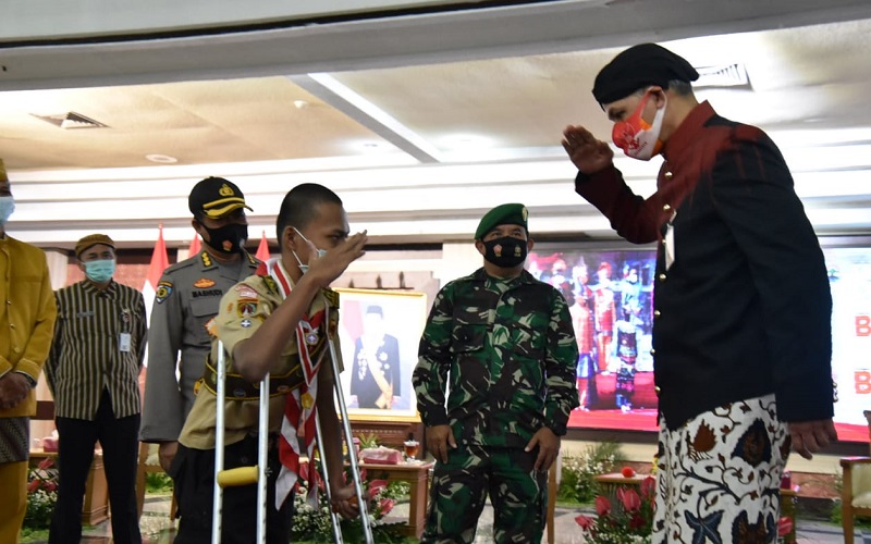 Upacara Hari Sumpah Pemuda di Jateng Diikuti Penyandang Disabilitas hingga Eks Napiter