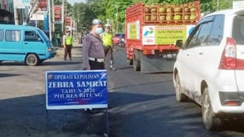 Polres Bitung Jaring 115 Pelanggar dalam Operasi Zebra Samrat di Patung Kuda 
