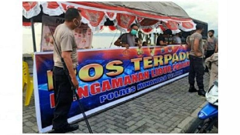 Cegah Gangguan Kamtibmas selama Libur Panjang, Polres Minsel Dirikan Pos Terpadu