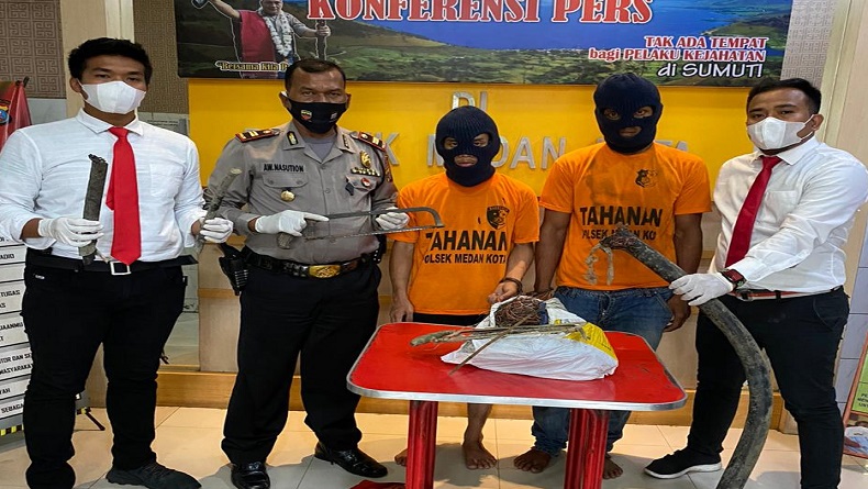 Curi Kabel Traffict Light di Medan, 2 Pemuda Diamankan