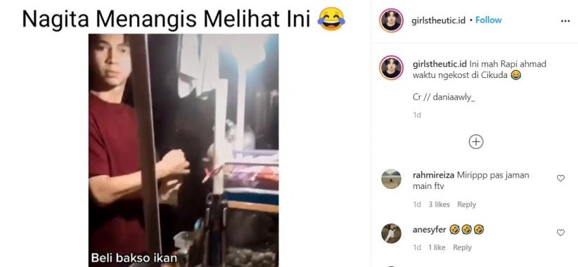 Viral Video Tukang Bakso Ganteng Mirip Raffi Ahmad Netizen Ya Ampun