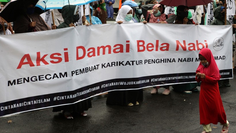 Aksi Kecam Penghina Nabi Muhammad dan Serukan Boikot Produk Prancis di Semarang - Bagian 2