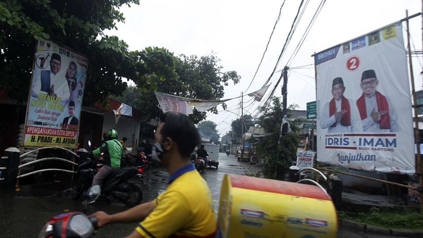 Alat Peraga Kampanye Pilkada Depok Menjamur di Permukiman Warga - Bagian 1