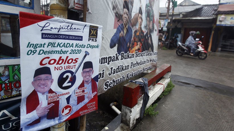 Alat Peraga Kampanye Pilkada Depok Menjamur di Permukiman Warga - Bagian 4