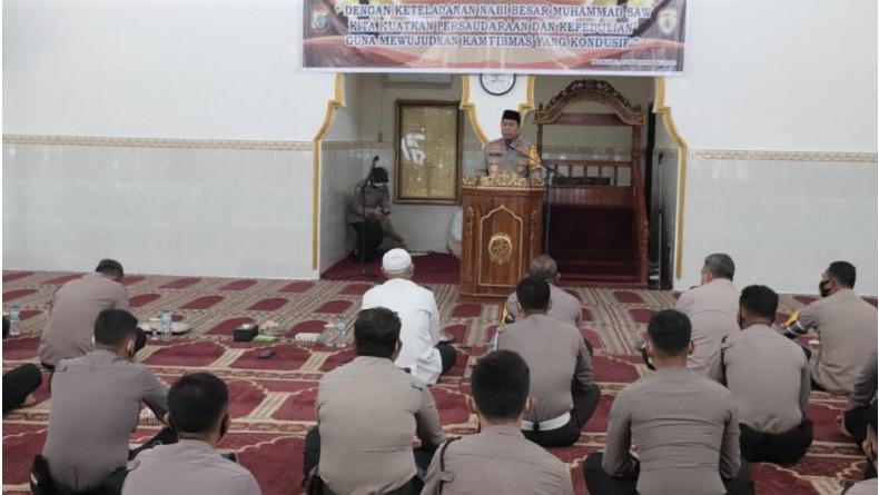 Peringatan Maulid Nabi Muhammad 1442 H di Polda Sulut, Ini Pesan Wakapolda