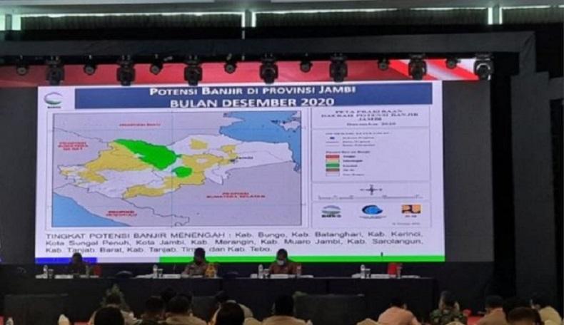 Curah Hujan Tinggi selama 2 Bulan, Ini Wilayah Jambi yang Berpotensi Banjir