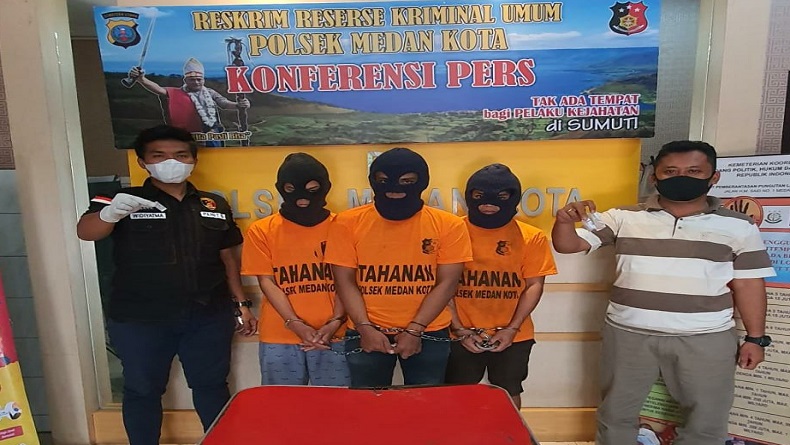 3 Pemuda di Medan Polonia Ditangkap Polisi Usai Beli Ganja dan Sabu