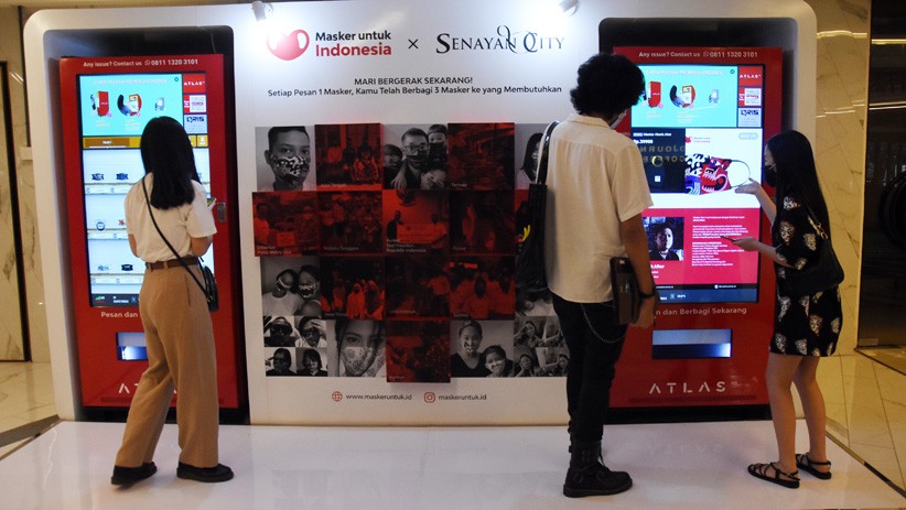 Vending Machine Ini Jual Masker Kolaborasi Seniman dan UMKM Tanah Air - Bagian 1