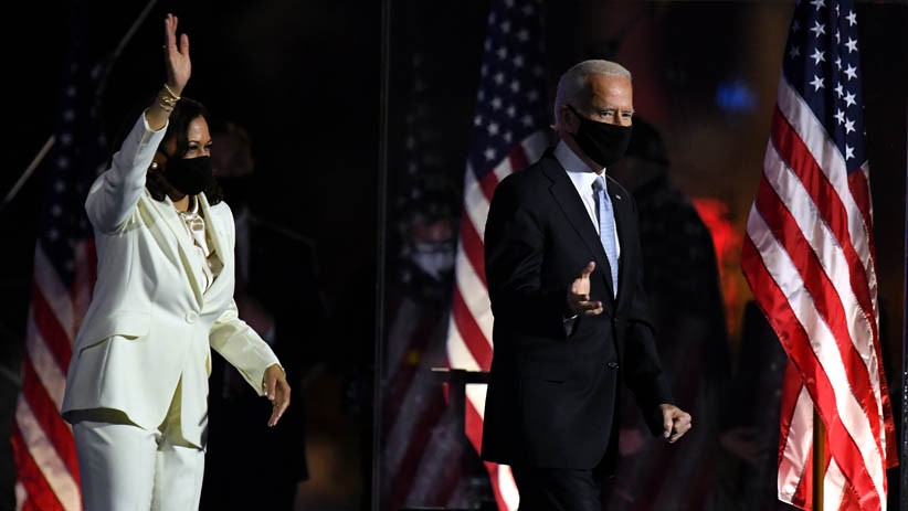 Foto Joe Biden dan Kamala Harris Pidato Kemenangan Pilpres AS 2020 - Bagian 2