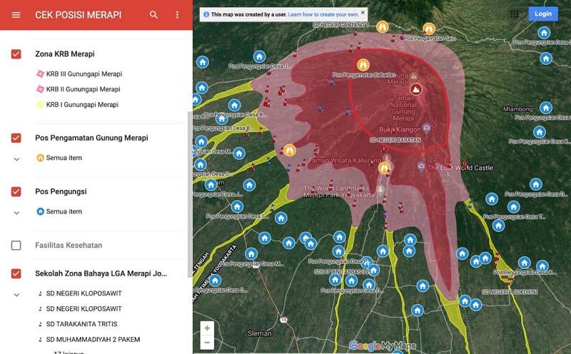 Identifikasi Posisi KRB Gunung Merapi, Masyarakat Bisa Gunakan Aplikasi ...