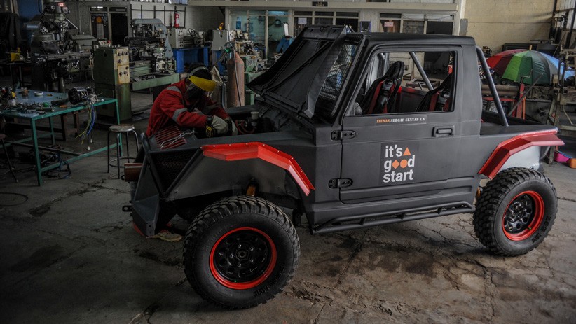 Penampakan Mobil Listrik Spesialisasi Antiterorisme Karya Itenas Bandung - Bagian 2