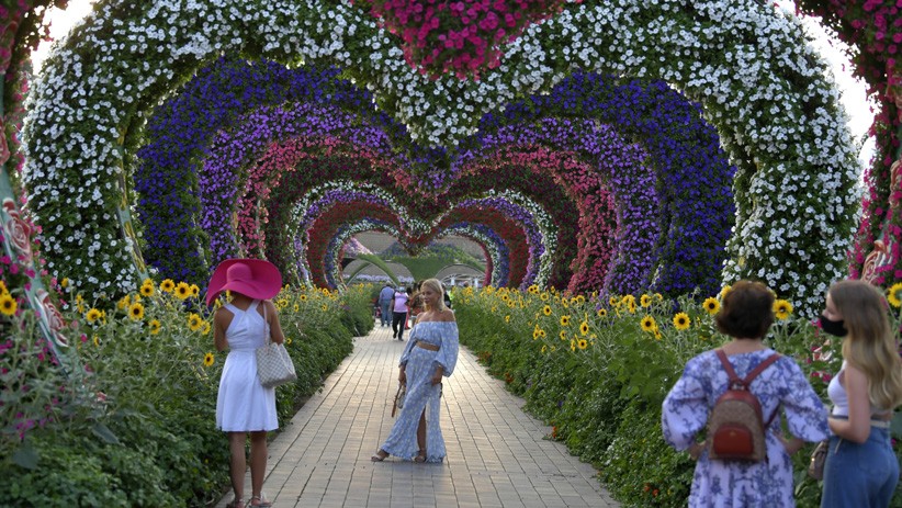 Jutaan Bunga Cantik Menyelimuti Pesawat Airbus A380 di Dubai Miracle Garden - Bagian 4