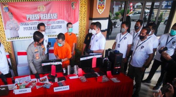 2 Pembobol Server Pulsa di Tanah Laut Ditangkap, Korban Rugi Puluhan Juta Rupiah