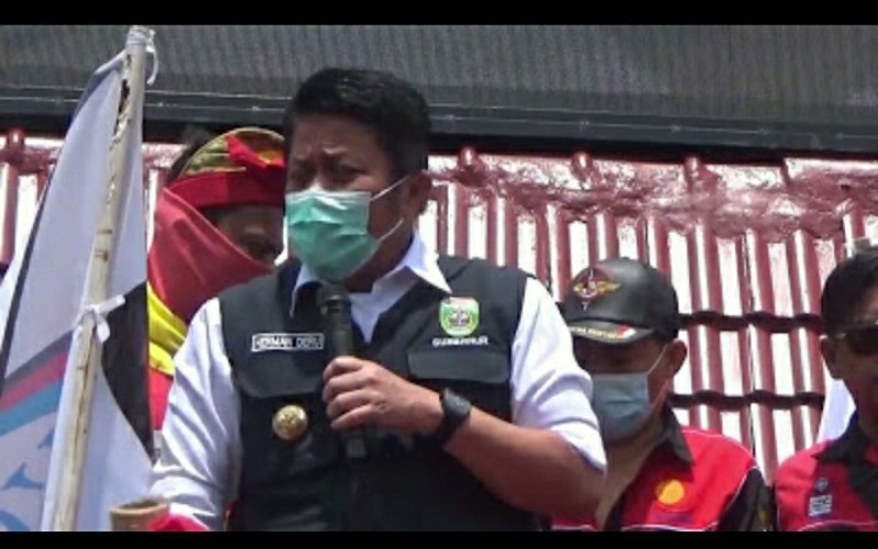 Minta Naikan UMP, Buruh di Sumsel Datangi Kantor Gubernur