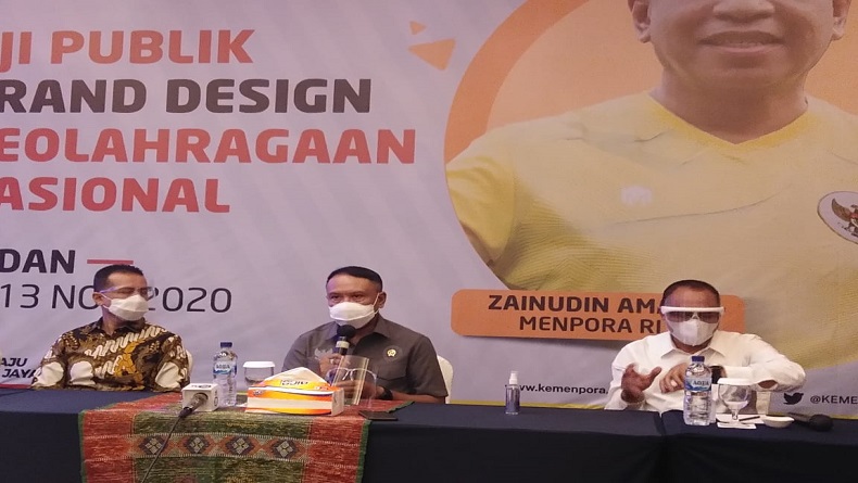 Kunjungi Sumut, Menpora Gelar Uji Publik Grand Design Keolahragaan 