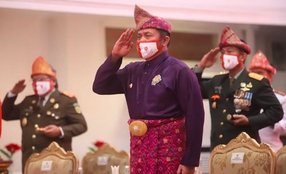 Gubernur Herman Deru Wajibkan Gedung di Sumsel Tampilkan Simbol Tanjak