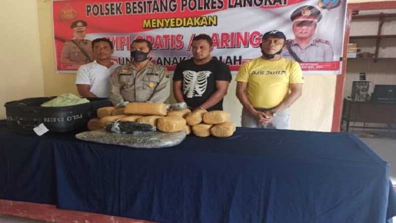 Polisi Gagalkan Penyelundupan Ganja 23,5 Kg via Bus Aceh-Medan