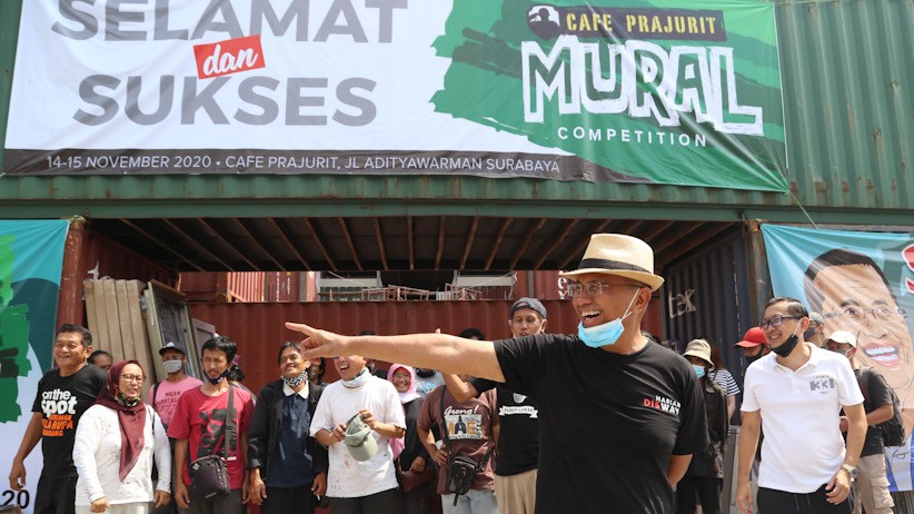 Dahlan Iskan Buka Lomba Mural Hari Pahlawan - Bagian 4