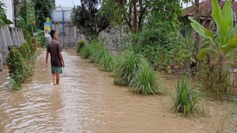 Sungai Belumai di Deliserdang Meluap, Puluhan Rumah Warga Tanjungmorawa Terendam